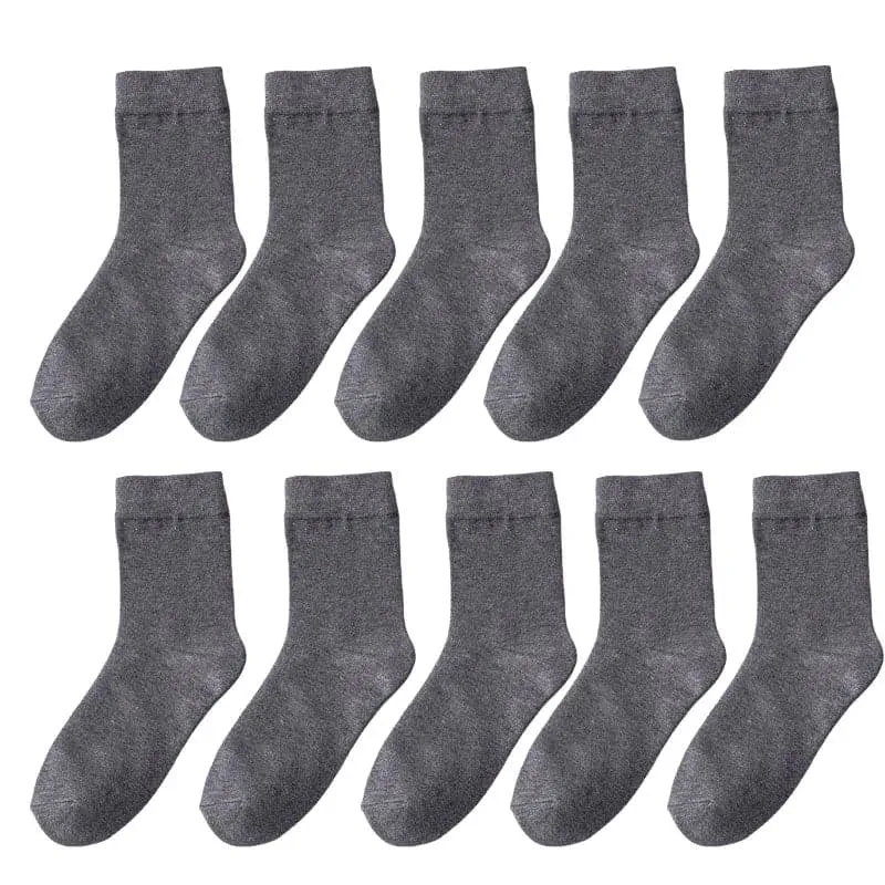 10 Pairs YIBATE Bamboo Fiber Socks - Breathable, Moisture-Wicking Women's Casual Socks