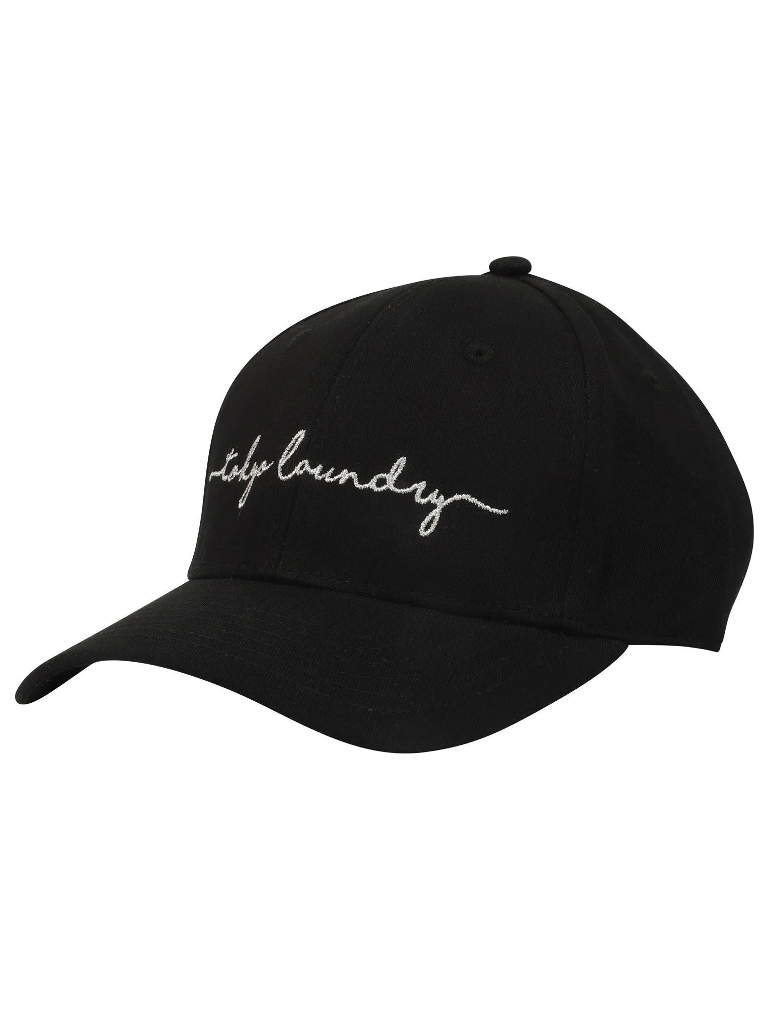 Alicia Embroidered Cotton Twill Cap In Black - Tokyo Laundry