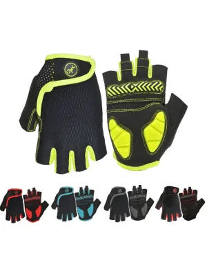 Anti-Shock Breathable Motorcycle Cycling Gloves Half Finger - SF0535