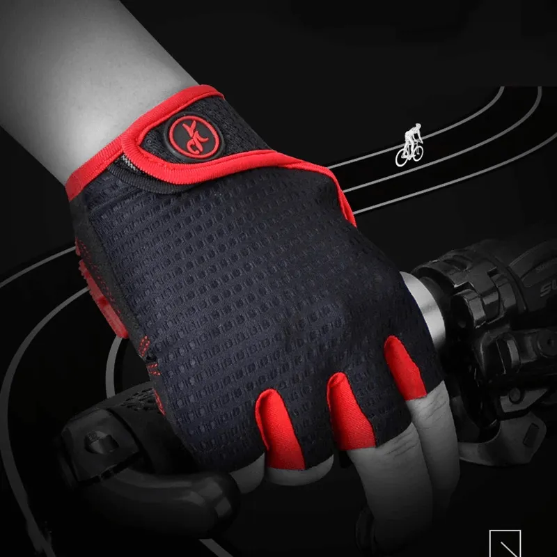 Anti-Shock Breathable Motorcycle Cycling Gloves Half Finger - SF0535