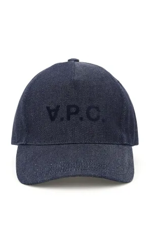 A.P.C. eden denim baseball cap