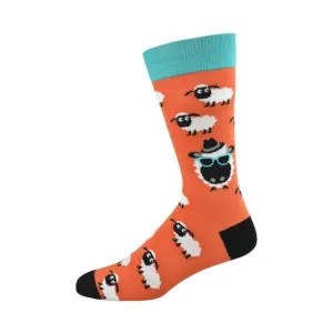 Baad Sheep Orange | Womens Bamboo Socks