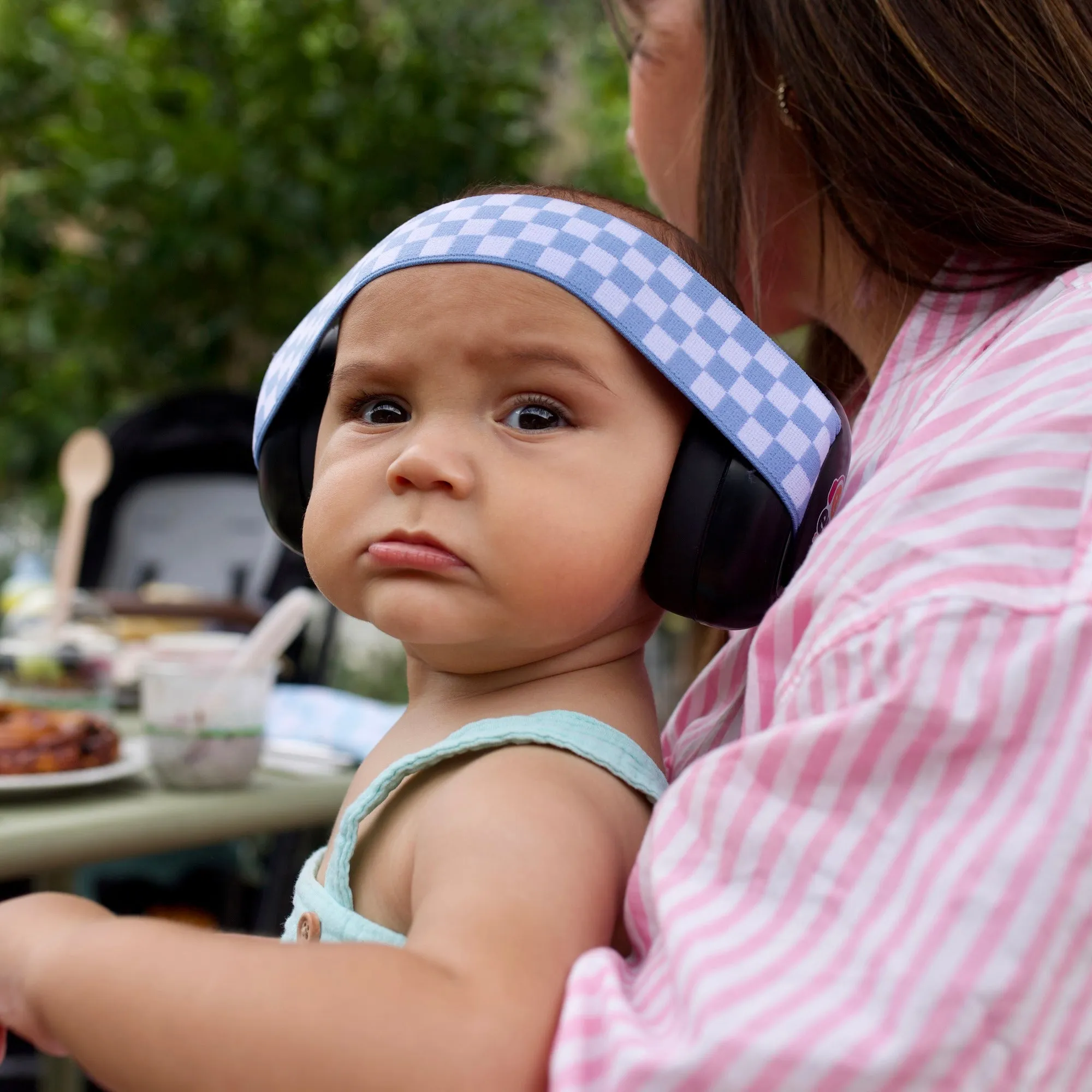 Baby Earmuffs - Black/Blue