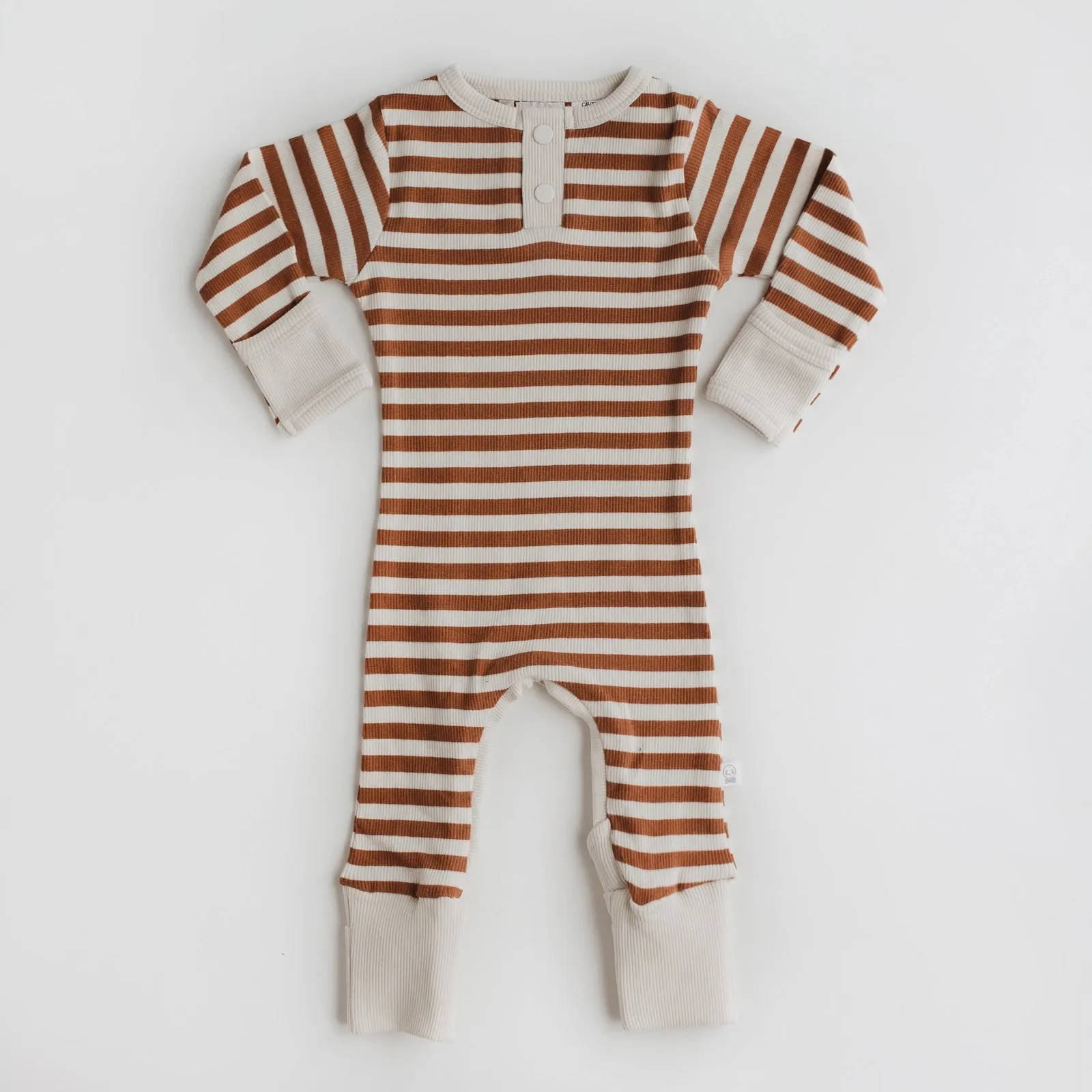 Biscuit Stripe Growsuit