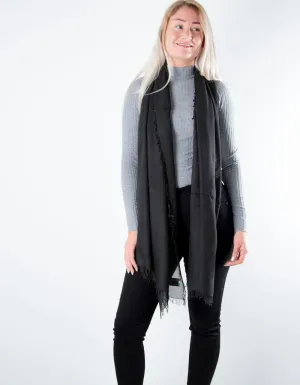 Black Scarf - Italian MicroModal