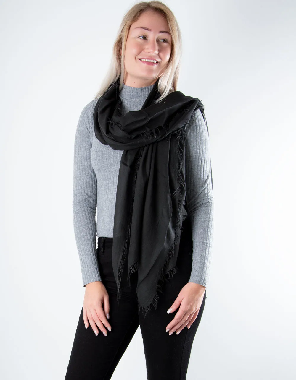 Black Scarf - Italian MicroModal