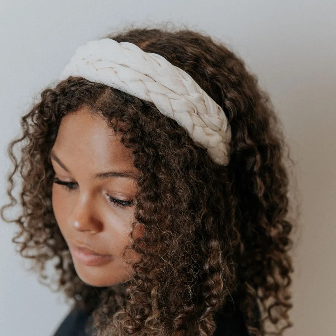 Blushing Braid Headband - Ivory