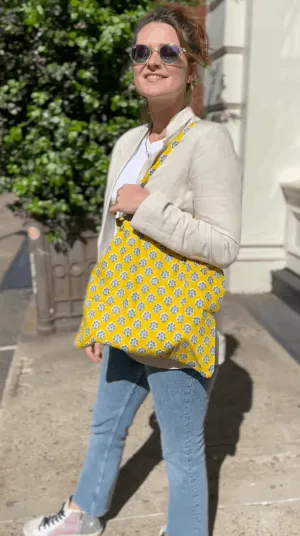 Boho Market Bag - Yellow  Just $6.40 with code SUMMER24