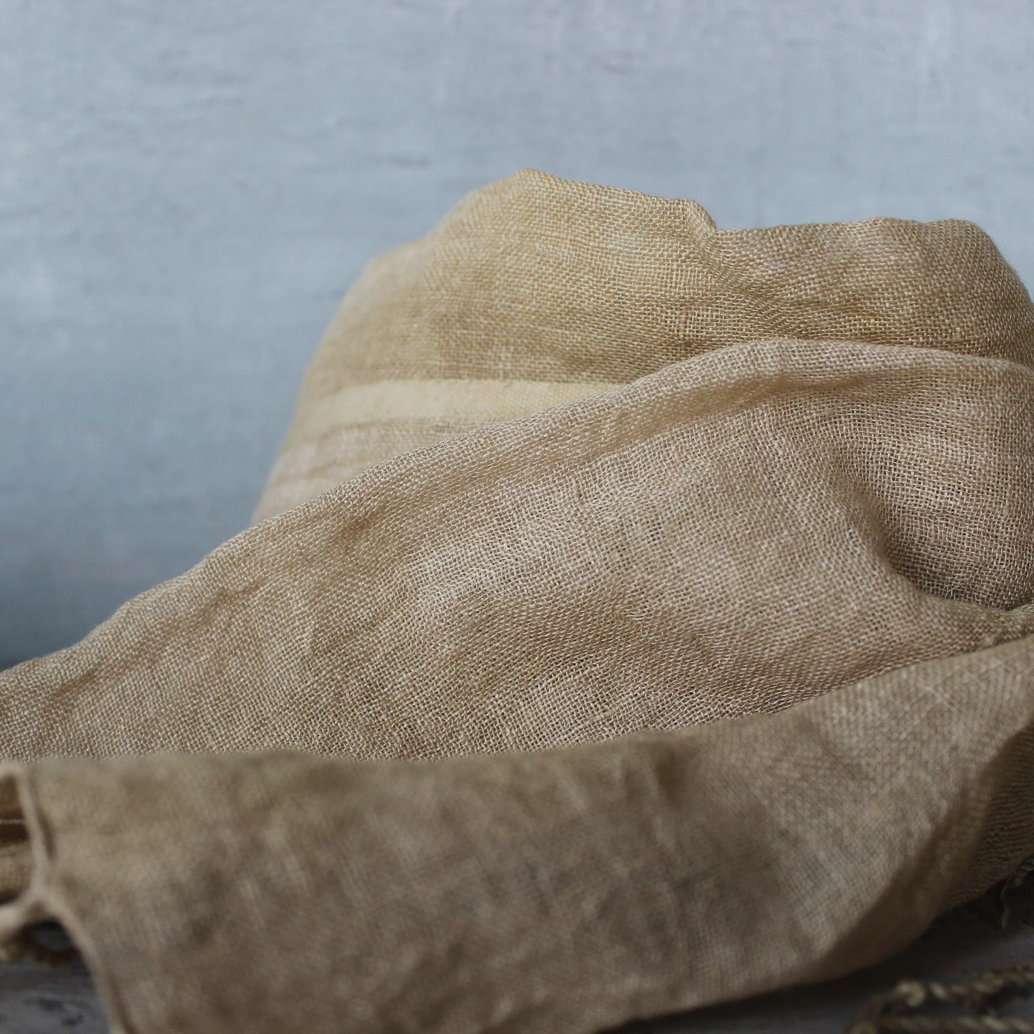 Botanical Dye Pure Linen Scarves : Autumn Collection