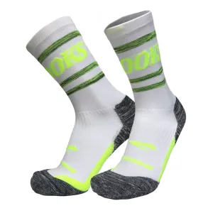 Brooks | Ghost Crew Sock | Unisex | White/Brooks logo