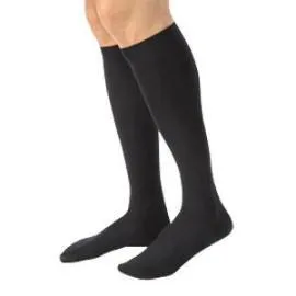 BSN Jobst Knee High Mens CasualWear Compression Socks Medium Tall, Black, Closed Toe, Latex-free - 1 Pair