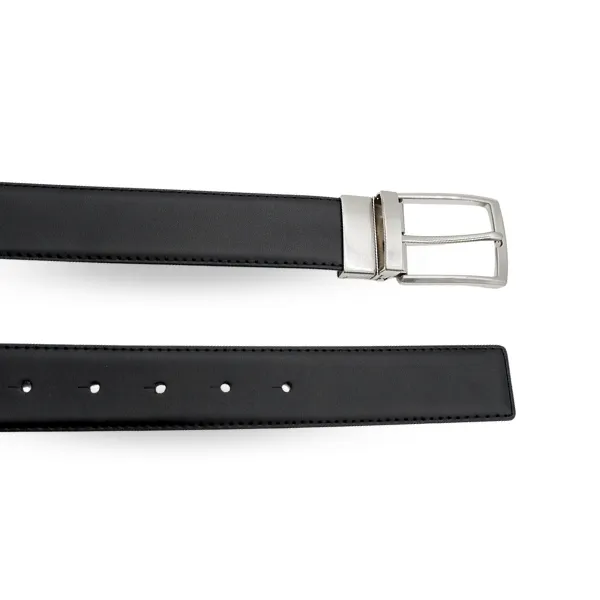 CAMERON - Mens Black & Camel Genuine Leather Reversible Belt