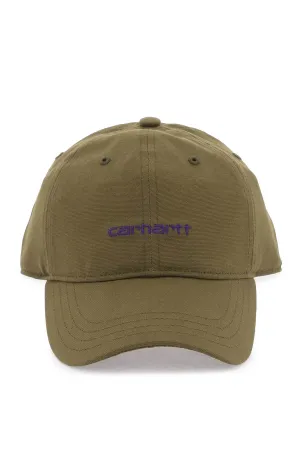 CARHARTT WIP canvas script baseball cap