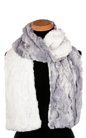 Classic Scarf - Two-Tone, Luxury Faux Fur in Winter River