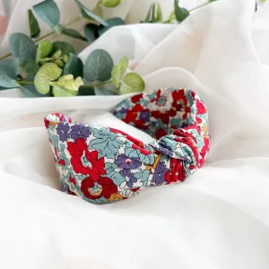 Cosmos Floral Print Knot Headband