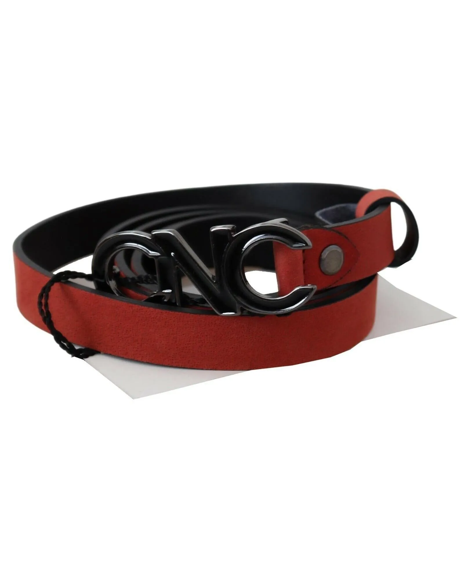 Costume National Suede Belt - Red