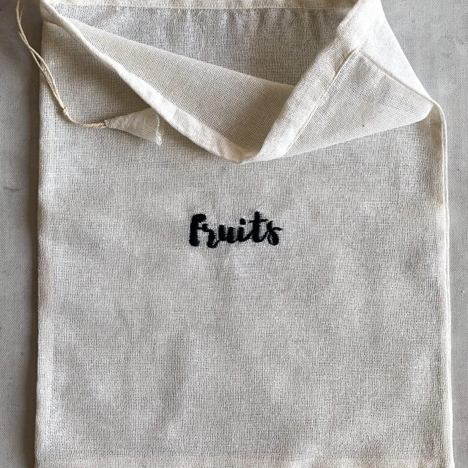 Cotton Reusable Embroidered Grocery Bags