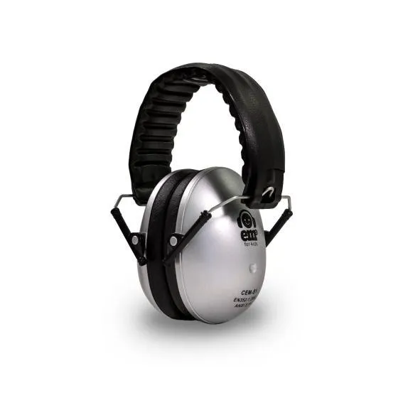 Em's 4 Kids Kids Earmuffs - All Blacks (Silver)