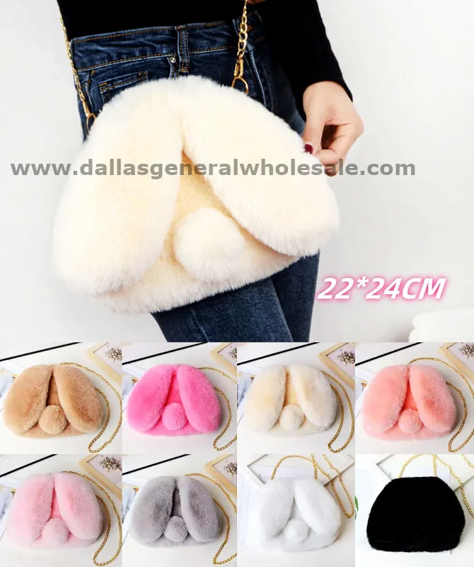 Fluffy Heart Shoulder Bags Wholesale