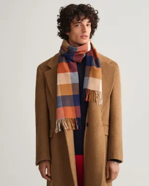 GANT - Multi Check Scarf, Golden Orange