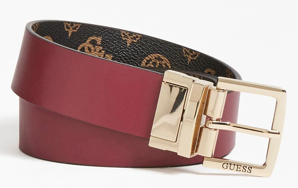 Guess Hensley Reversible Belt In Brown For Women