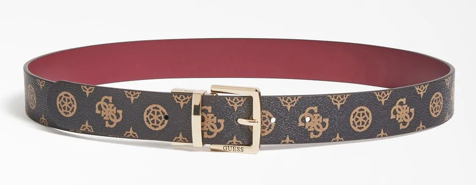 Guess Hensley Reversible Belt In Brown For Women