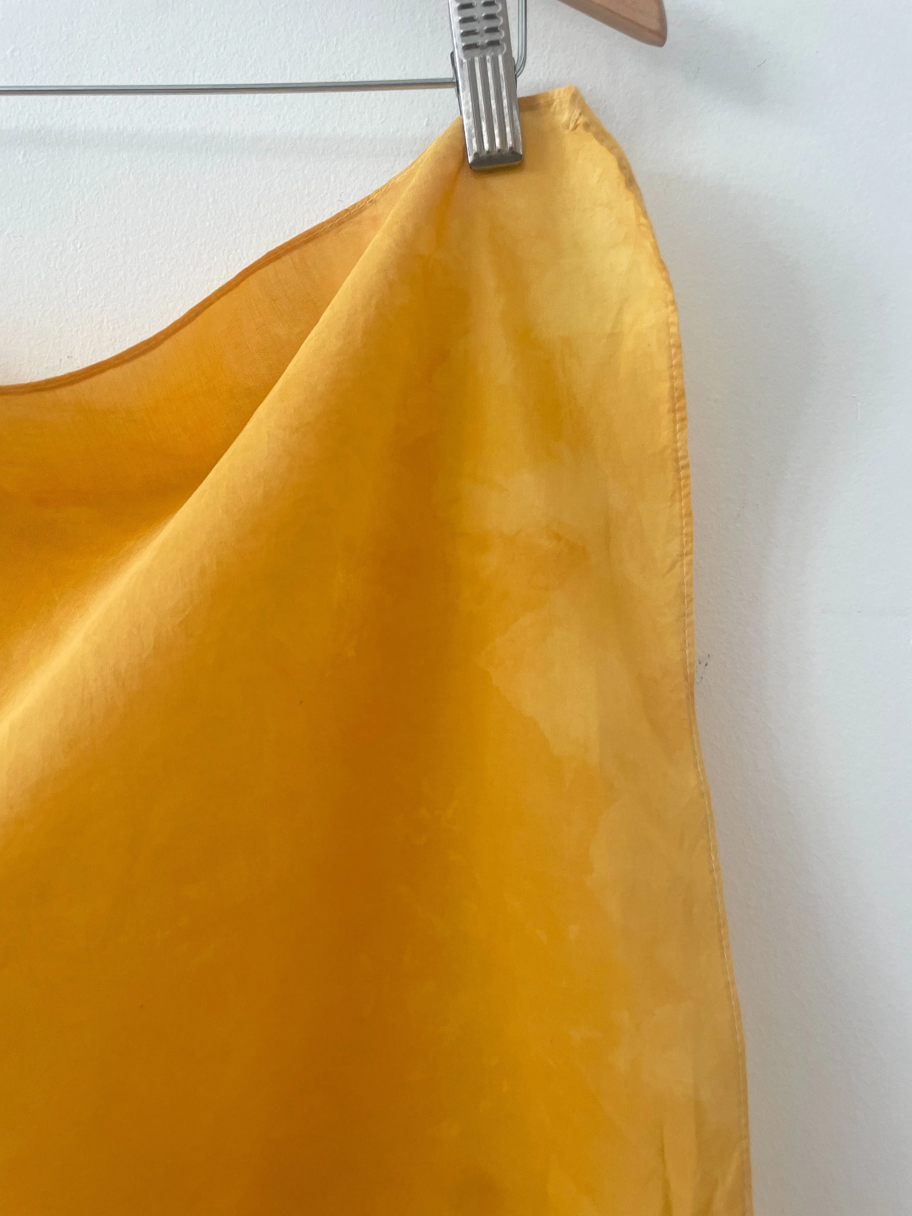 Hand-Dyed Silk Scarves - Sulfur Cosmos