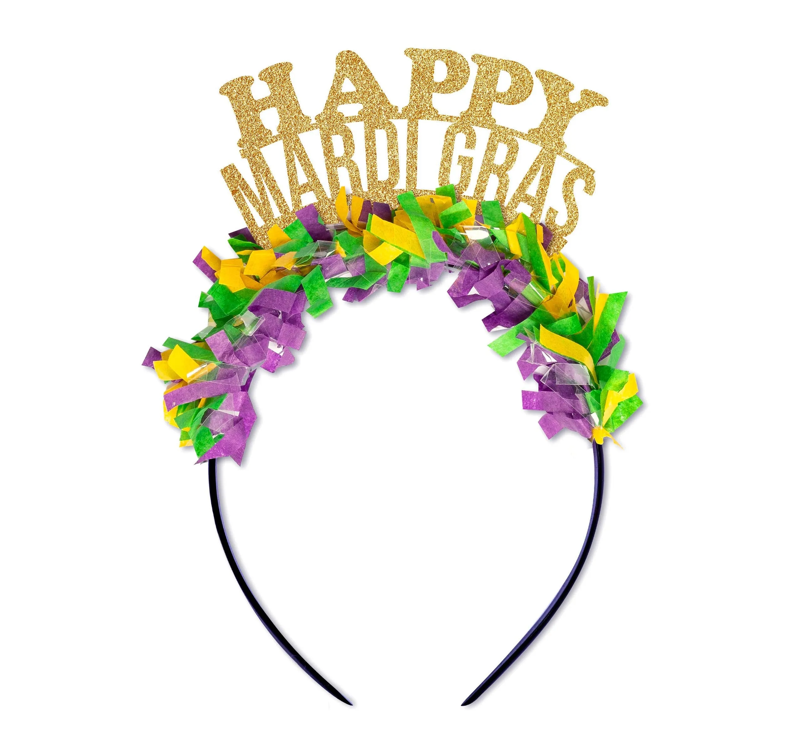 Happy Mardi Gras Headband