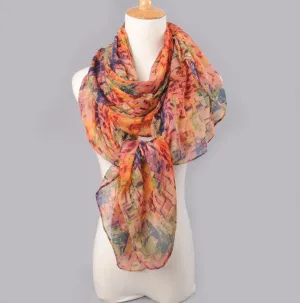 High quality women scarf cotton voile scarves solid warm autumn and winter scarf shawl printed