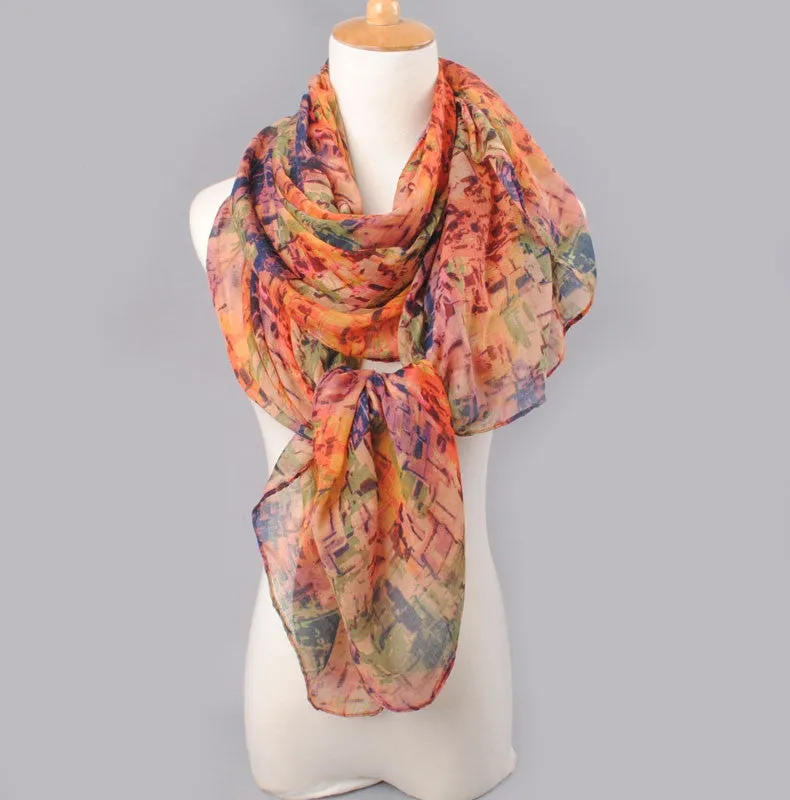 High quality women scarf cotton voile scarves solid warm autumn and winter scarf shawl printed