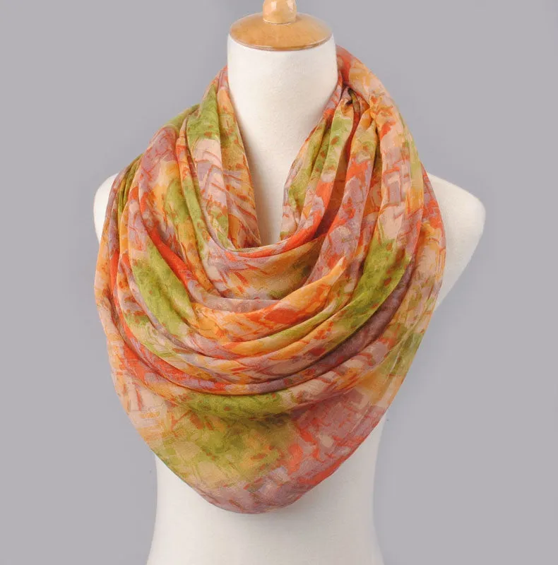 High quality women scarf cotton voile scarves solid warm autumn and winter scarf shawl printed