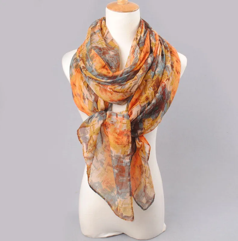 High quality women scarf cotton voile scarves solid warm autumn and winter scarf shawl printed