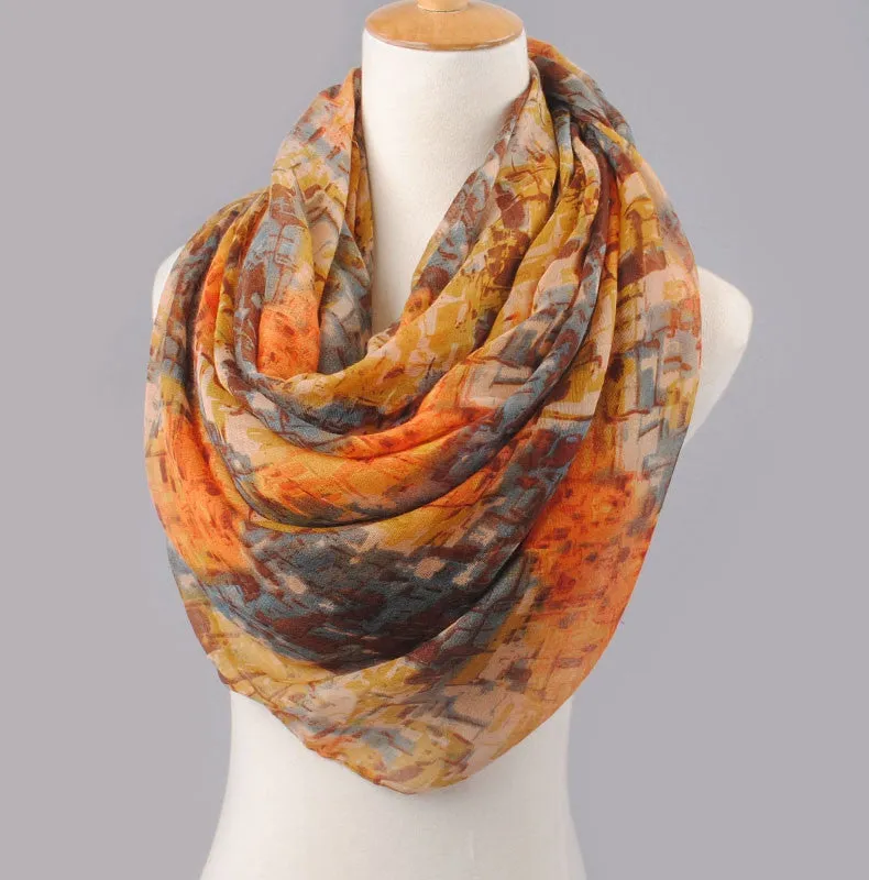 High quality women scarf cotton voile scarves solid warm autumn and winter scarf shawl printed