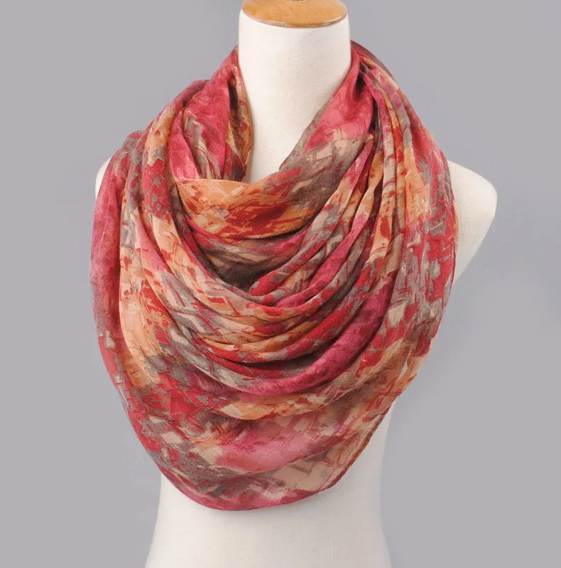 High quality women scarf cotton voile scarves solid warm autumn and winter scarf shawl printed