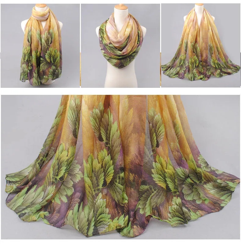 High quality women scarf cotton voile scarves solid warm autumn and winter scarf shawl printed