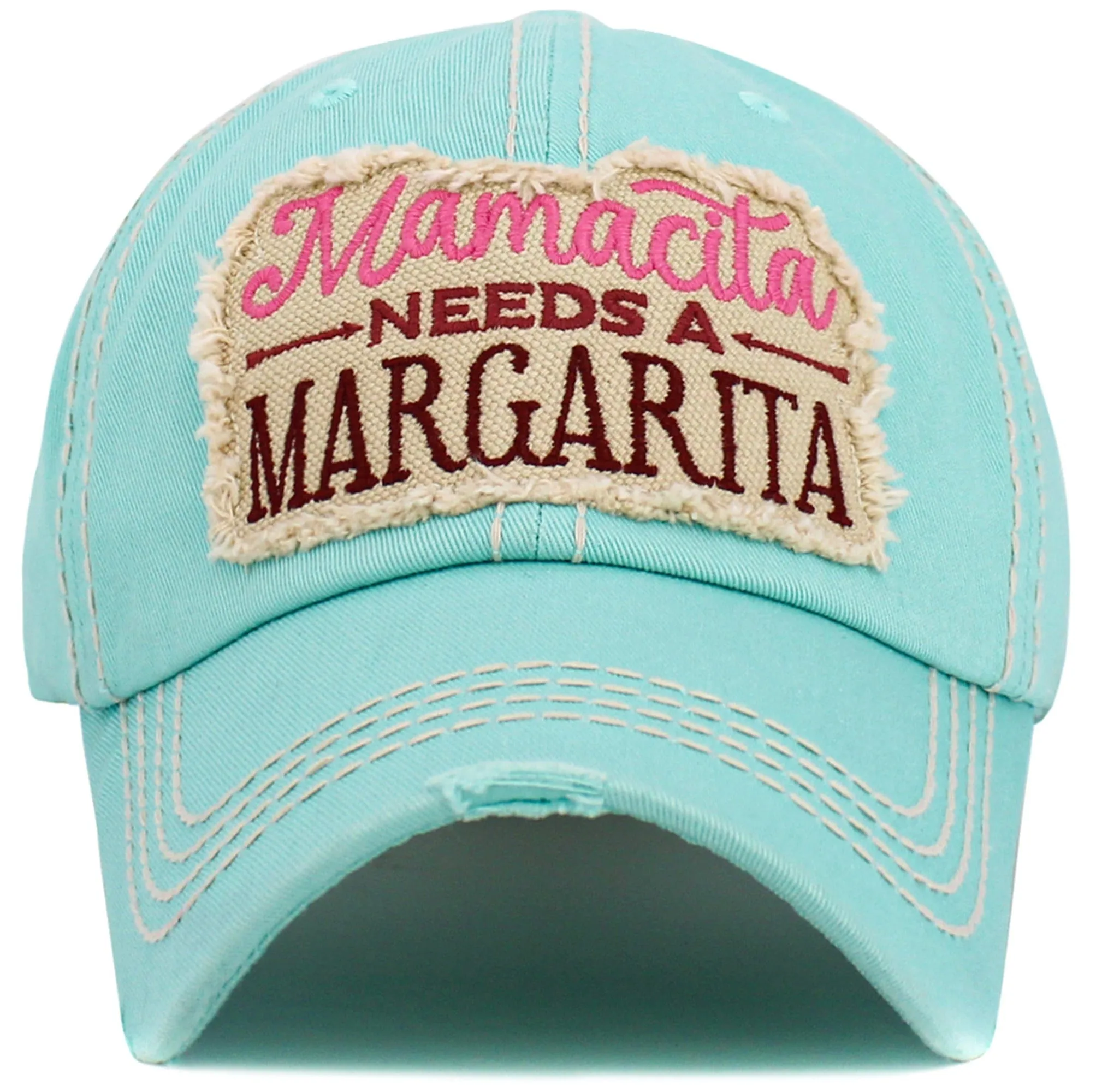 KBV1575 Mamacita Needs A Margarita Washed Vintage Ballcap