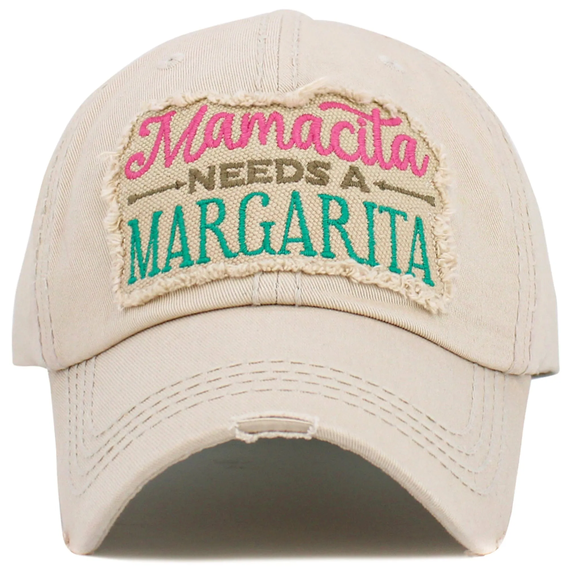 KBV1575 Mamacita Needs A Margarita Washed Vintage Ballcap