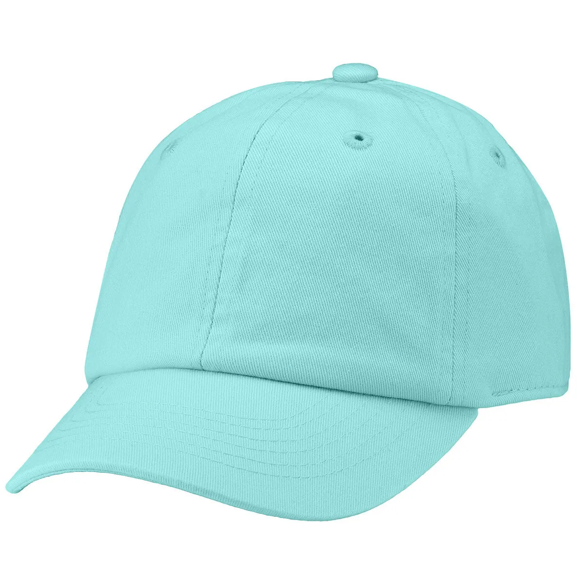 Kids Baseball Cap Cotton Adjustable Size - Aqua