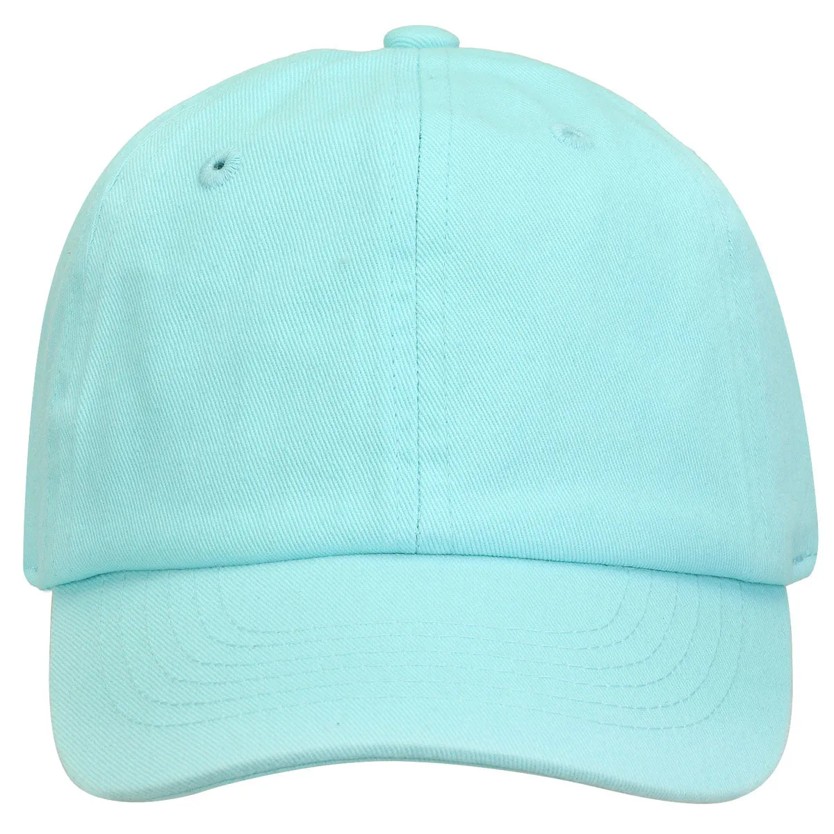 Kids Baseball Cap Cotton Adjustable Size - Aqua