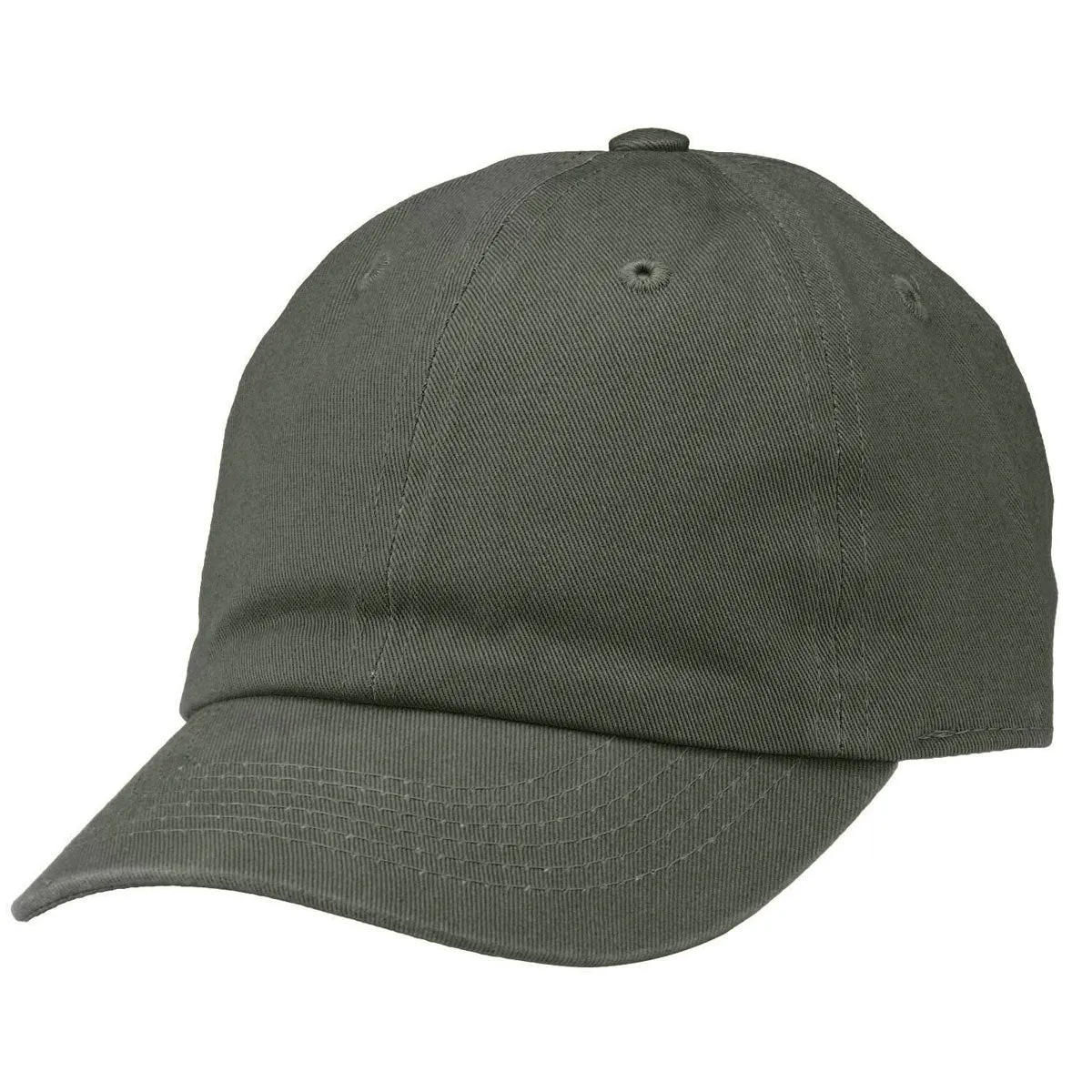 Kids Baseball Cap Cotton Adjustable Size - Olive