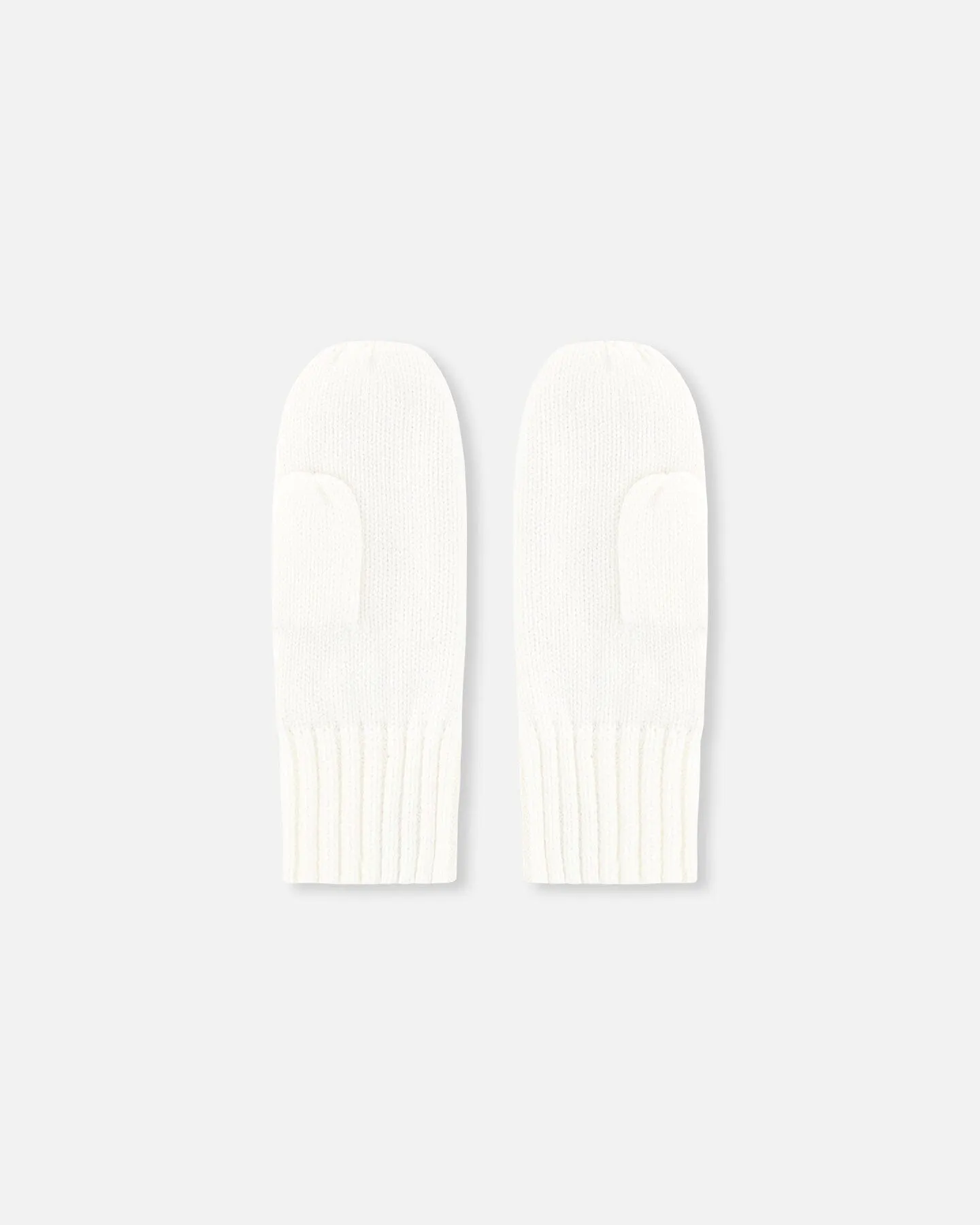 Knit Mittens Off White