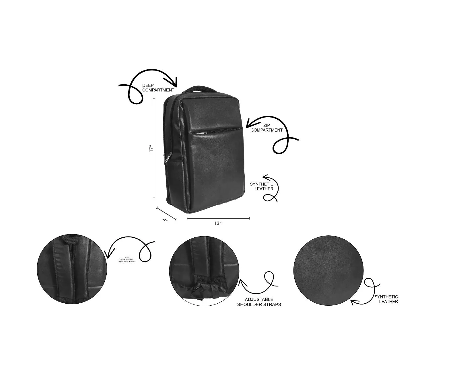 LAPTOP BAG PACK BLACK