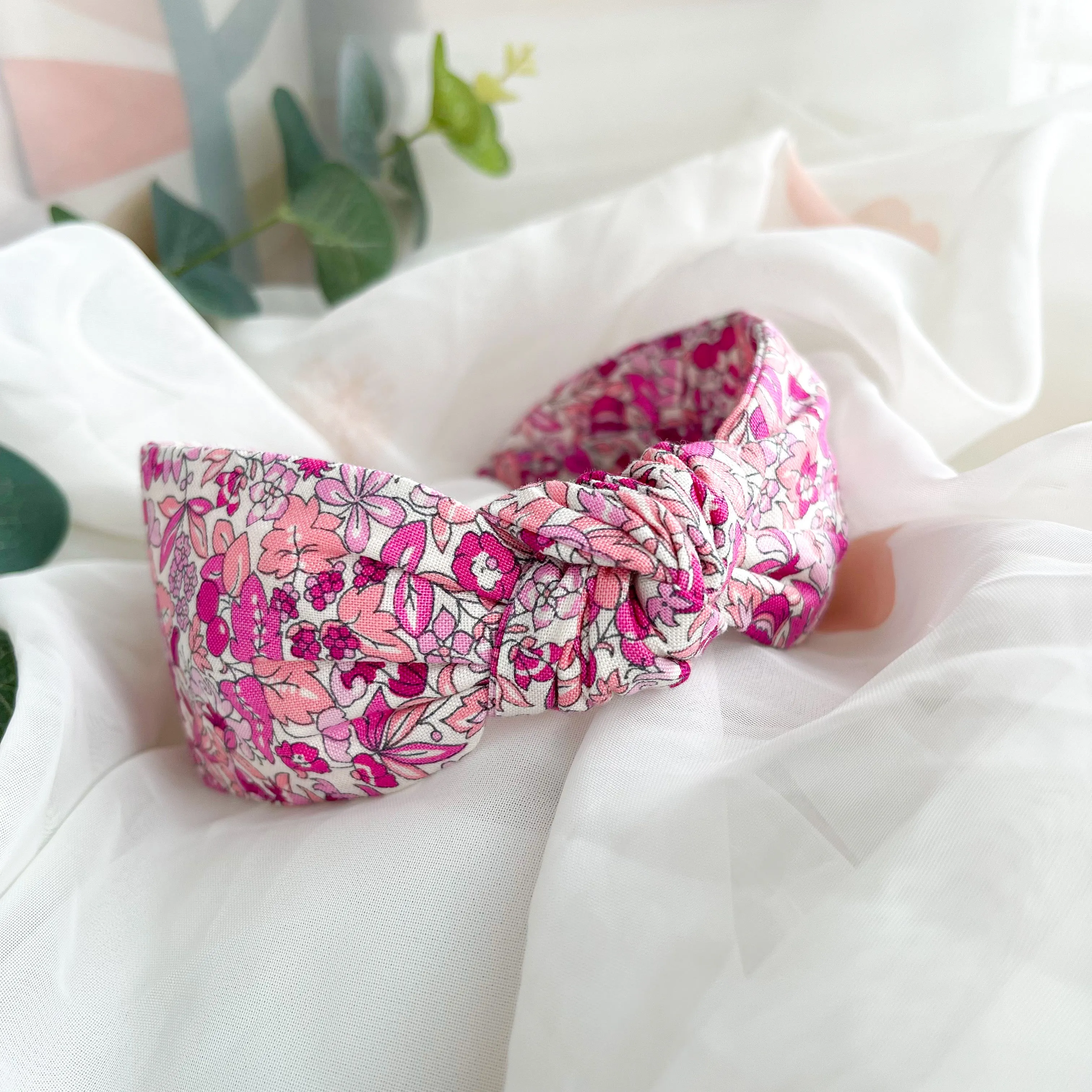 Liberty Hyde Floral Pink Print Knot Headband