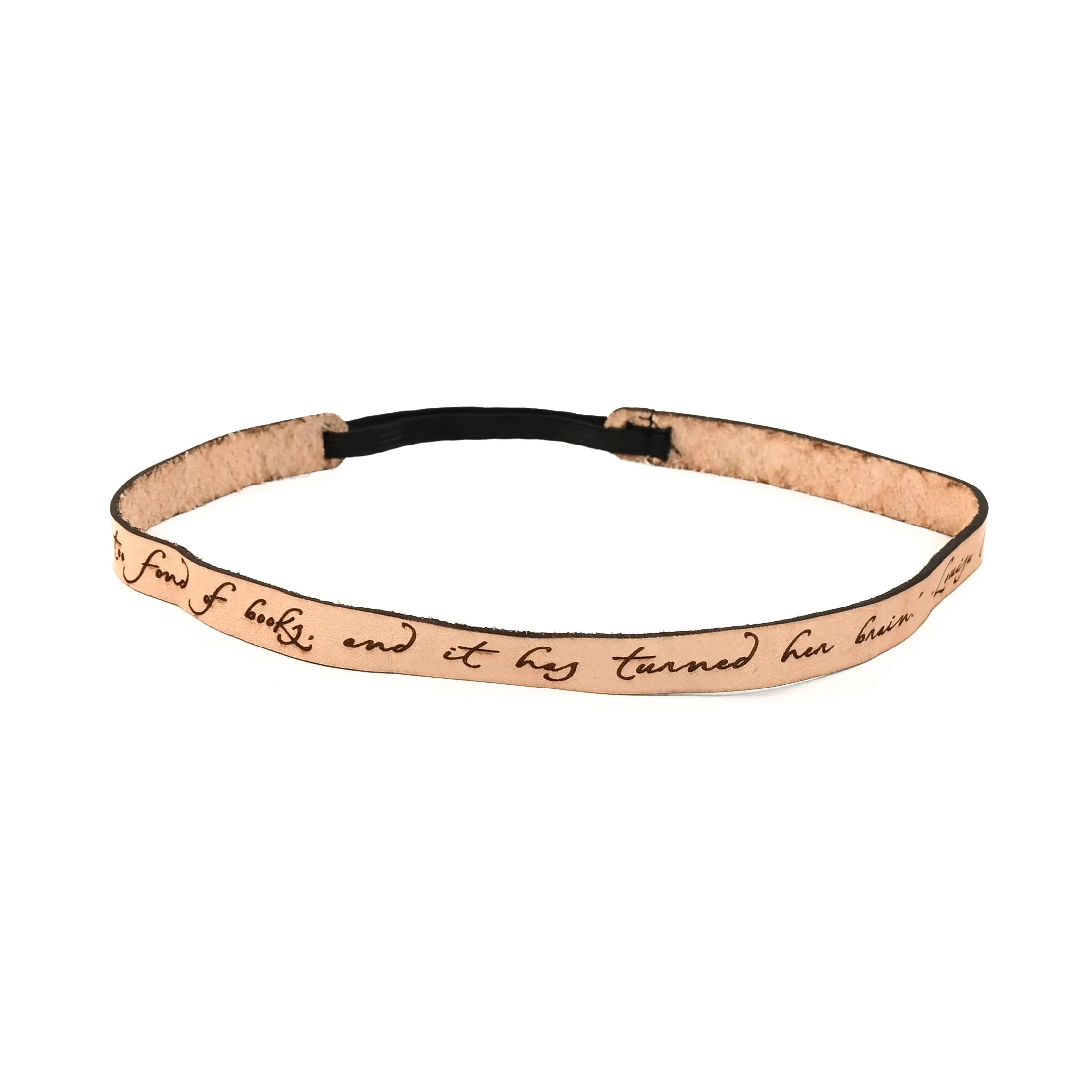 Louisa May Alcott Leather Quote Headband [Newsletter Exclusive]