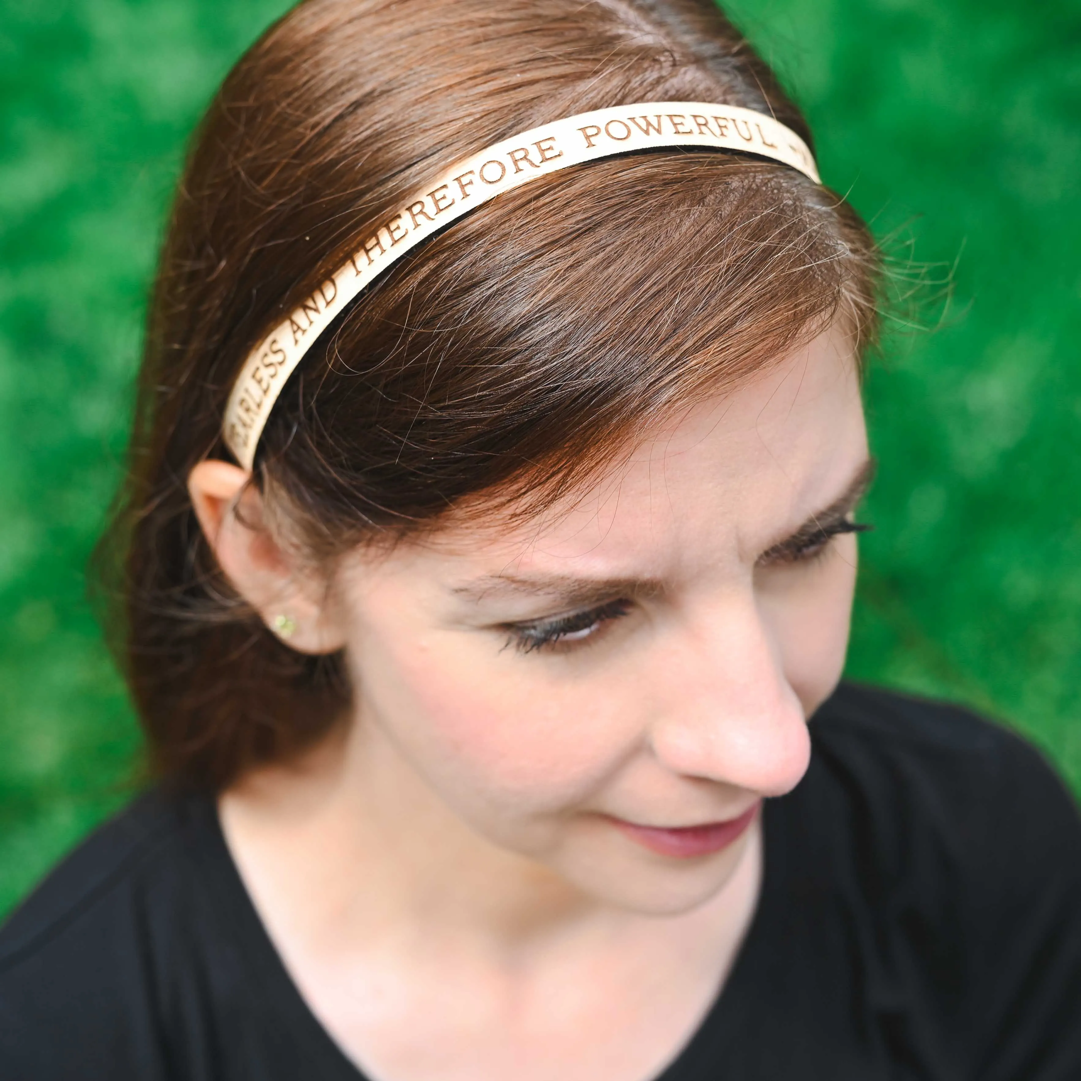 Mary Shelley Leather Quote Headband [Newsletter Exclusive]