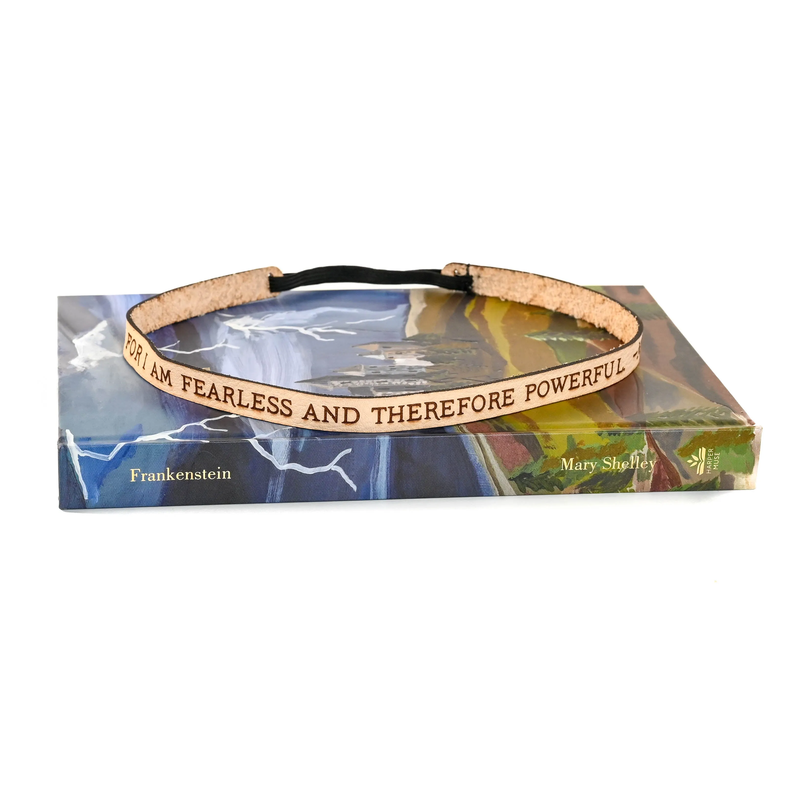 Mary Shelley Leather Quote Headband [Newsletter Exclusive]