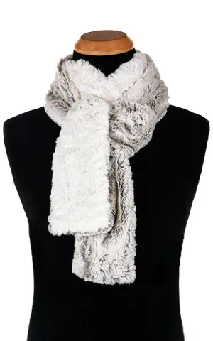 Men's Classic Scarf - Two-Tone, Luxury Faux Fur in Khaki