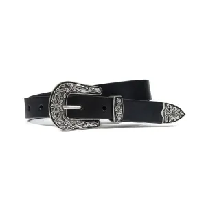 Men's Freddie Belt - Black Leather