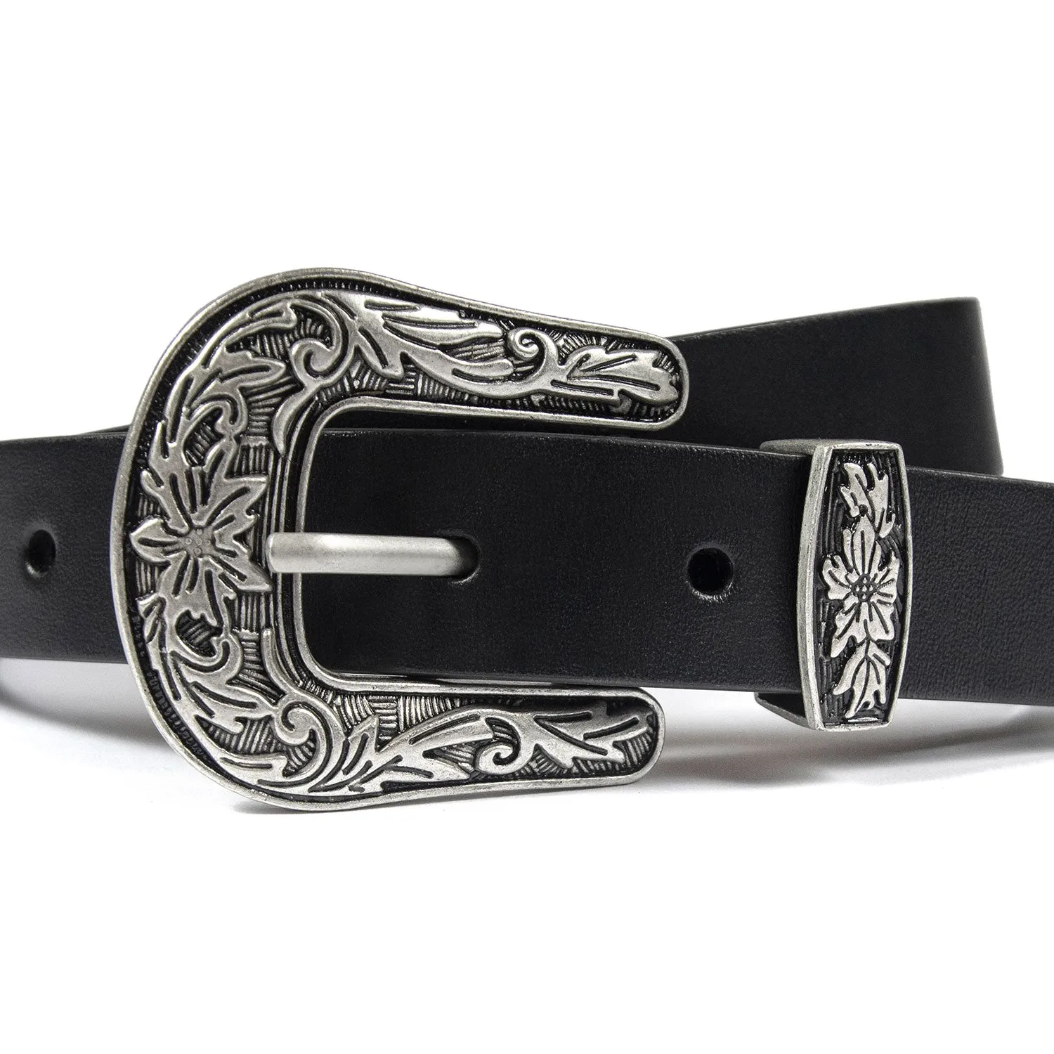 Men's Freddie Belt - Black Leather