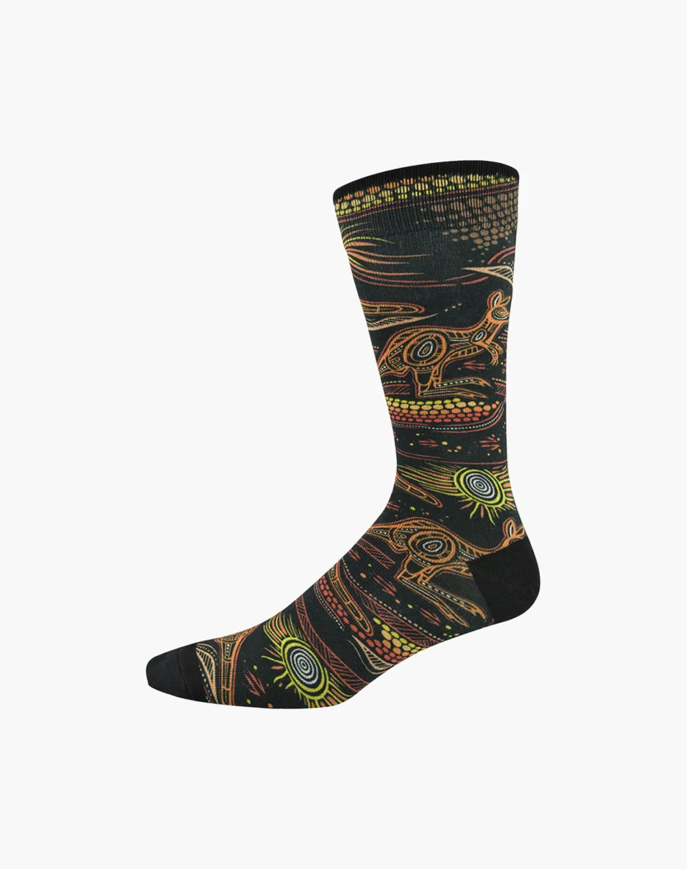 MENS INDIGENOUS AUSTRALIAN KANGAROO BAMBOO SOCK